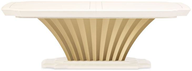 Fantosini Creamy Pearl 140" Extendable Rectangular Dining Table