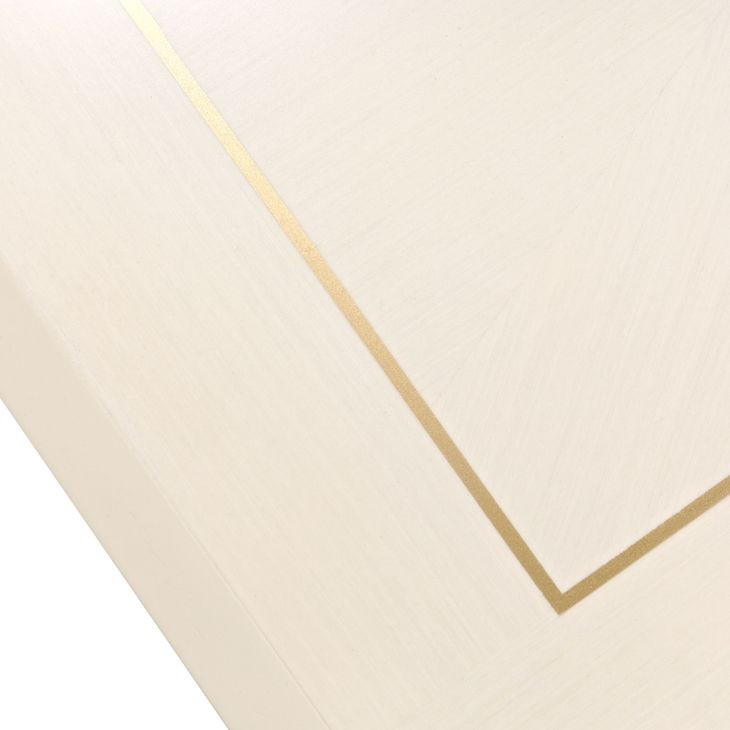 Fantosini Creamy Pearl 140" Extendable Rectangular Dining Table