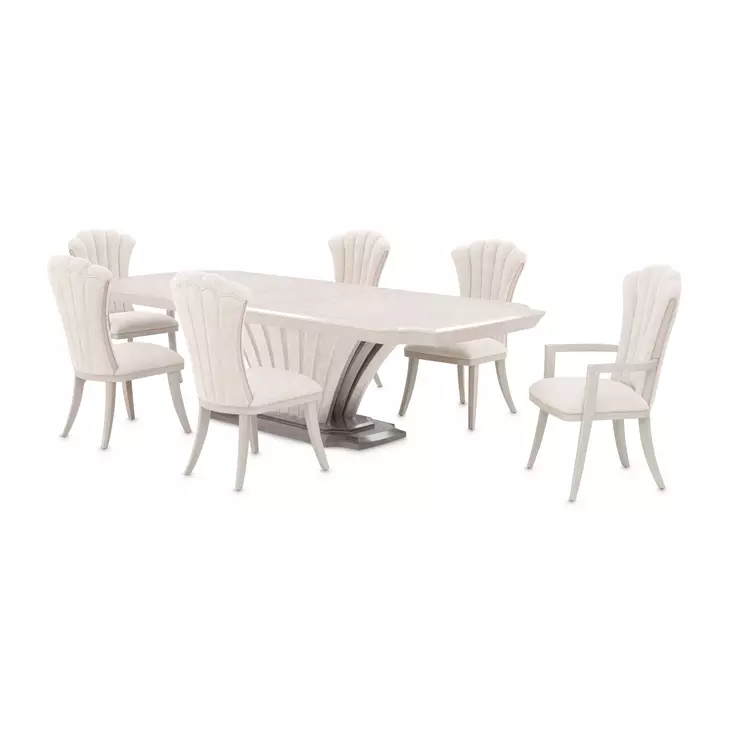 Fantosini Silver Mist 140" Extendable Rectangular Dining Table