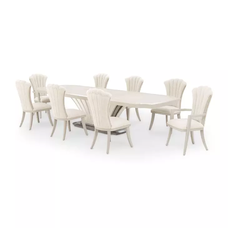 Fantosini Silver Mist 140" Extendable Rectangular Dining Table