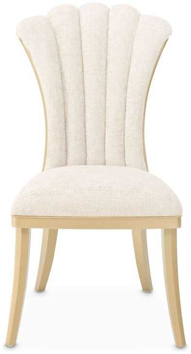 Fantosini Natural Upholstered Dining Side Chair Set of 2