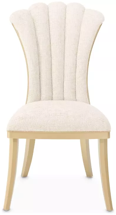 Fantosini Natural Upholstered Dining Side Chair Set of 2