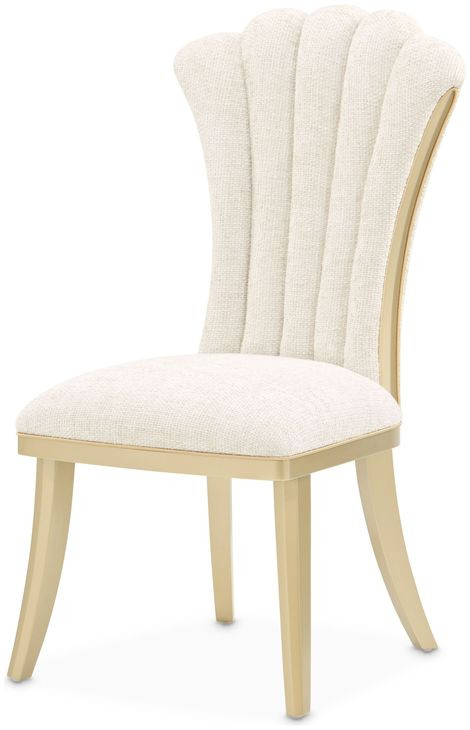 Fantosini Natural Upholstered Dining Side Chair Set of 2