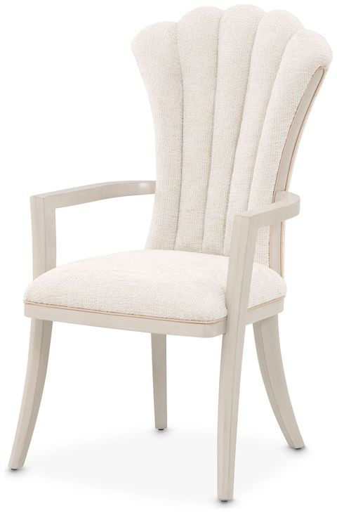 Fantosini Cappuccino Upholstered Dining Arm Chair Set of 2