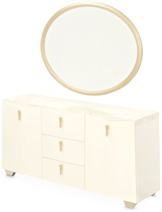 Fantosini Silver Mist Round Dining Room Set