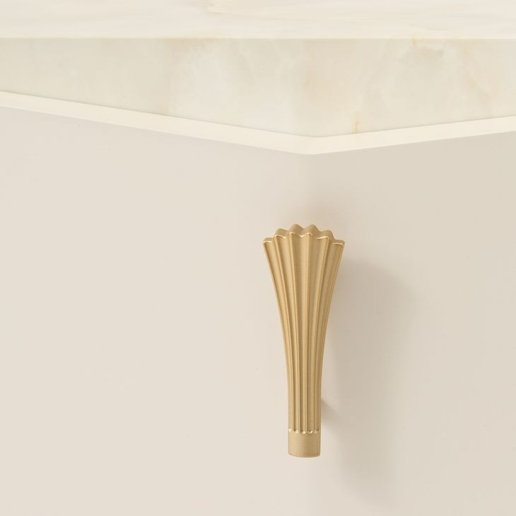 Fontessa Creamy Pearl 2 Drawer Nightstand