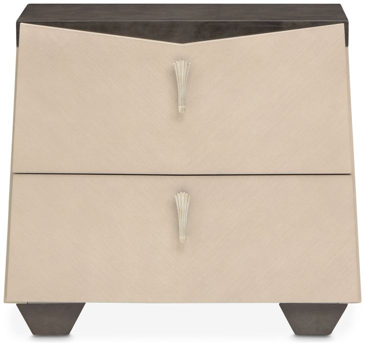 Fantosini Silver Mist 2 Drawer Nightstand