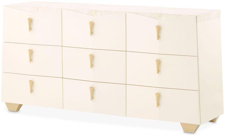Fantosini Creamy Pearl 9 Drawer Dresser
