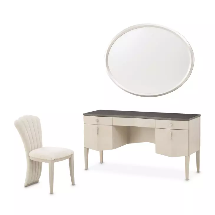 Fantosini Silver Mist Vanity Desk
