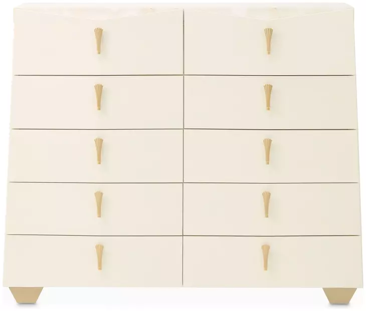 Fantosini Creamy Pearl 10 Drawer Mule Chest