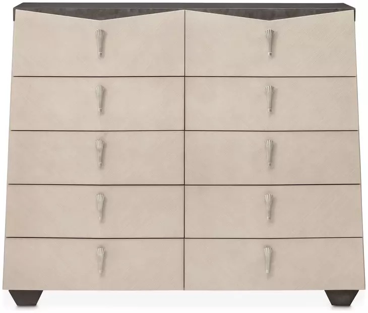 Fantosini Silver Mist 10 Drawer Mule Chest