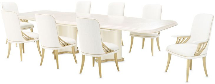 Terravista Creamy Pearl Extendable Rectangular Dining Room Set