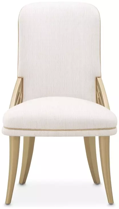 La Terrazza Creamy Pearl Upholstered Dining Side Chair Set of 2