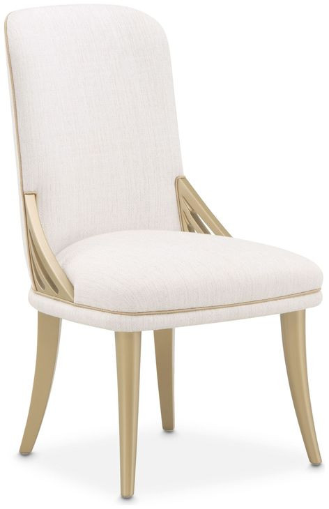 Terravista Creamy Pearl Upholstered Dining Side Chair Set of 2