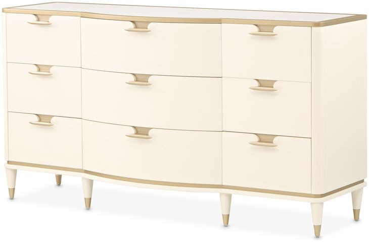 Terravista Creamy Pearl 9 Drawer Dresser