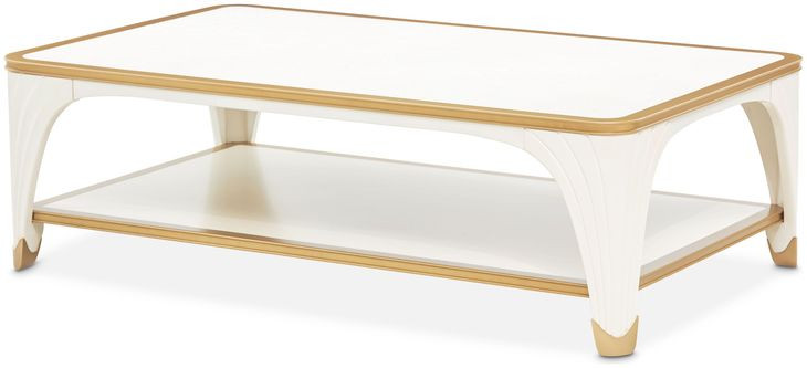 Terravista Creamy Pearl Rectangular Cocktail Table
