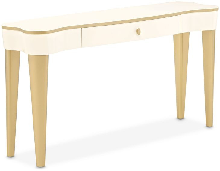 Terravista Creamy Pearl Rectangular Console Table