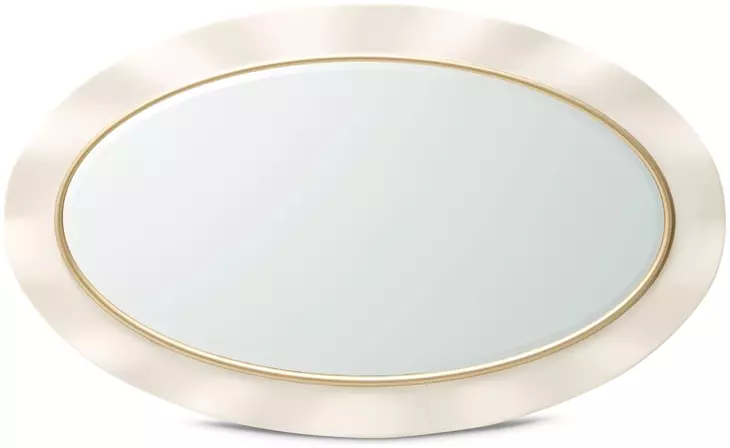 La Terrazza Creamy Pearl Oval Wall Mirror
