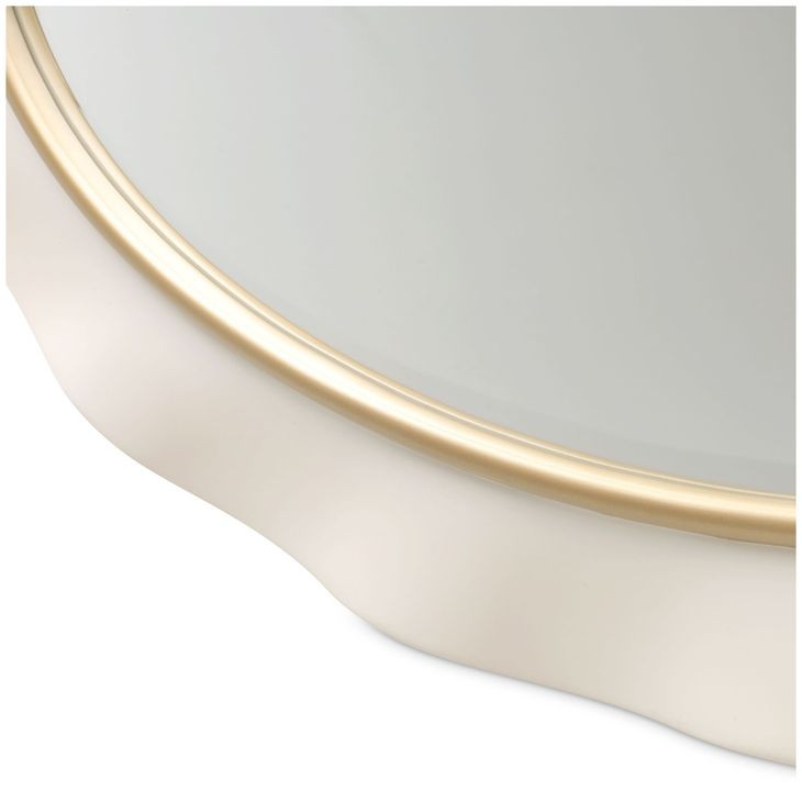 La Terrazza Creamy Pearl Oval Wall Mirror