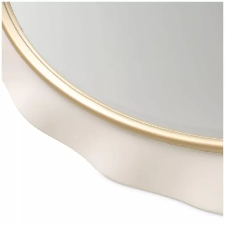 La Terrazza Creamy Pearl Oval Wall Mirror