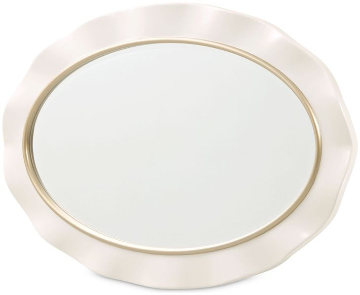 La Terrazza Creamy Pearl Oval Wall Mirror