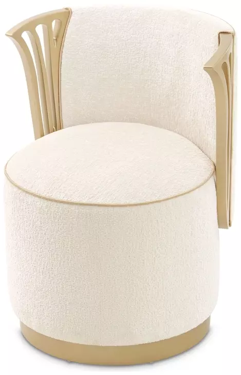 La Terrazza Creamy Pearl Upholstered Panel Bedroom Set