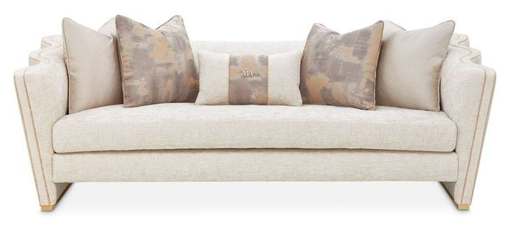 La Terrazza Cappuccino and Light Champagne 96" Sofa