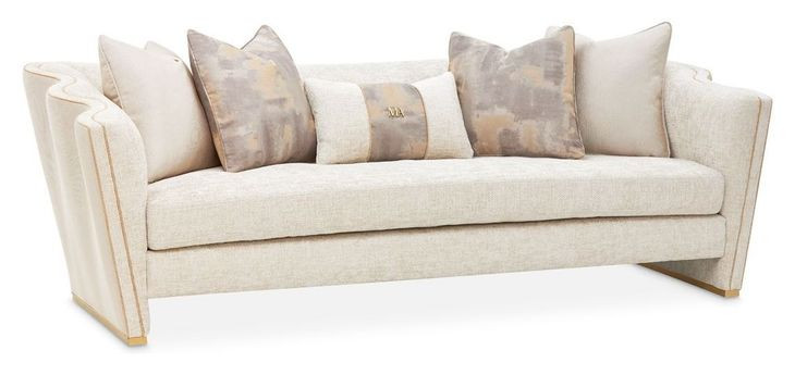 La Terrazza Cappuccino and Light Champagne 96" Sofa
