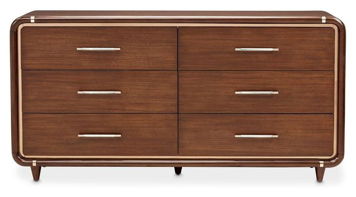 Parkstead Umber 6 Drawer Dresser