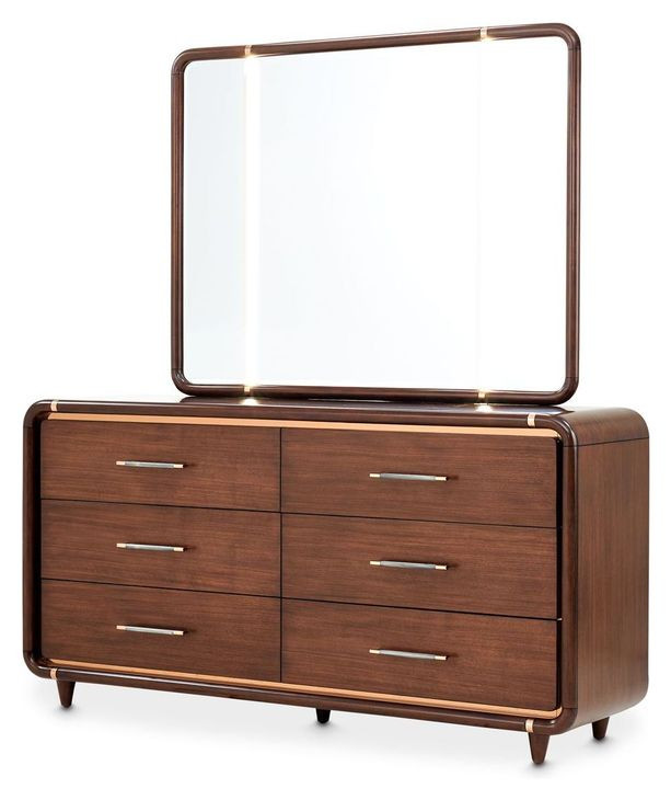 Parkstead Umber 6 Drawer Dresser