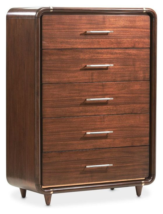 Parkstead Umber 5 Drawer Gentlemen's Chest