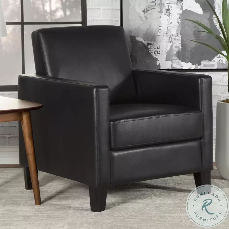 Julio Black Accent Chair 