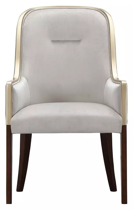 Houston Walnut and Porcini Dining Arm Chair