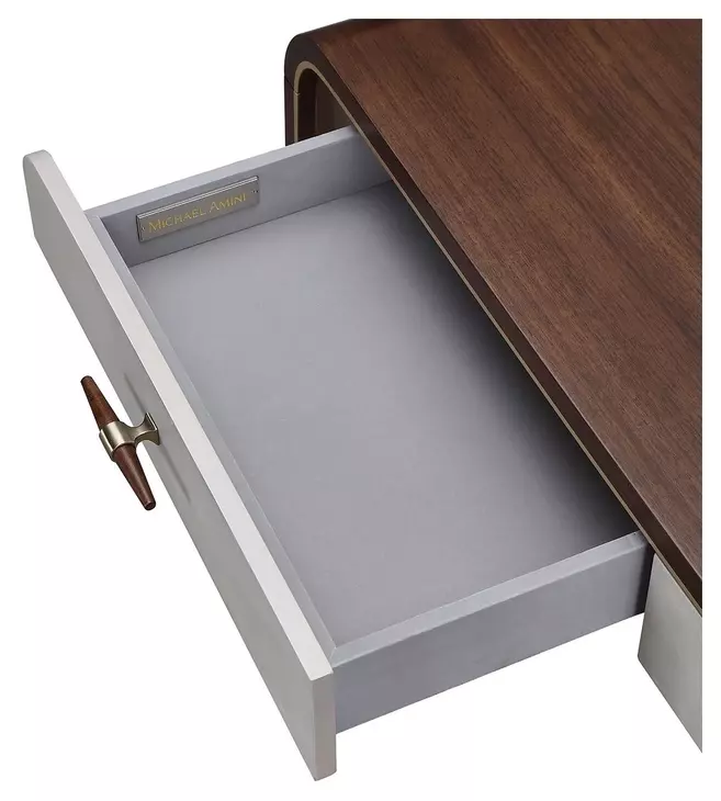 Houston Walnut 2 Drawer Vanity Table
