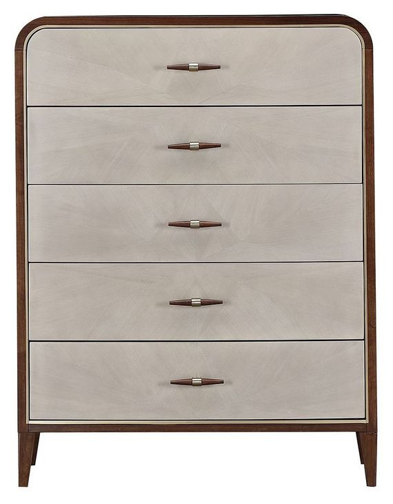 Westhaven Walnut 5 Drawer Chest