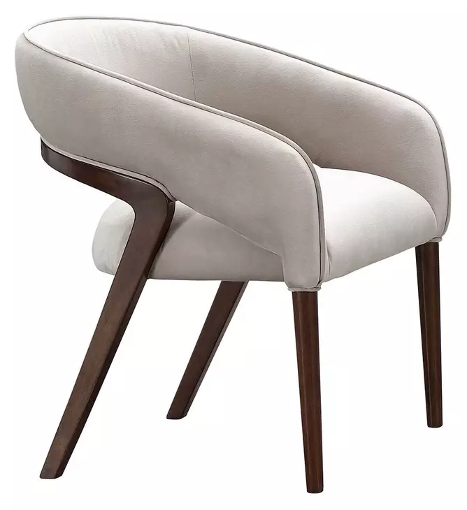 Houston Walnut and Porcini Vanity Chair