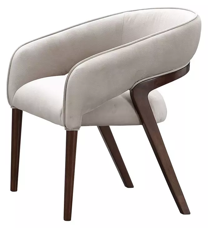Houston Walnut and Porcini Vanity Chair