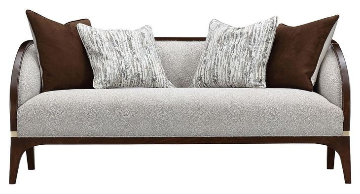Westhaven Pebble and Walnut 71" Loveseat