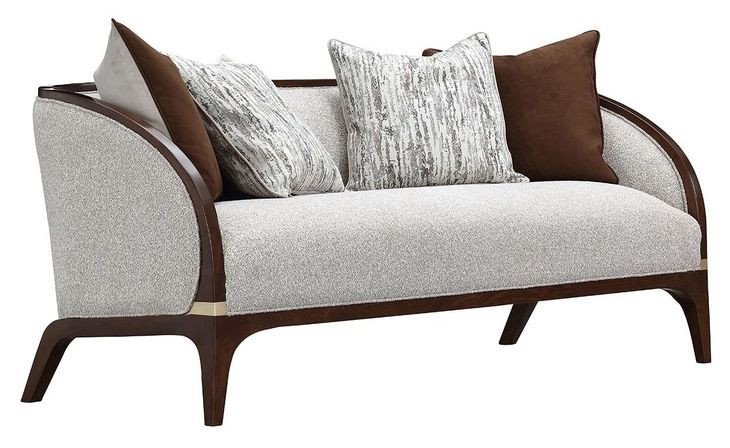 Westhaven Pebble and Walnut 71" Loveseat