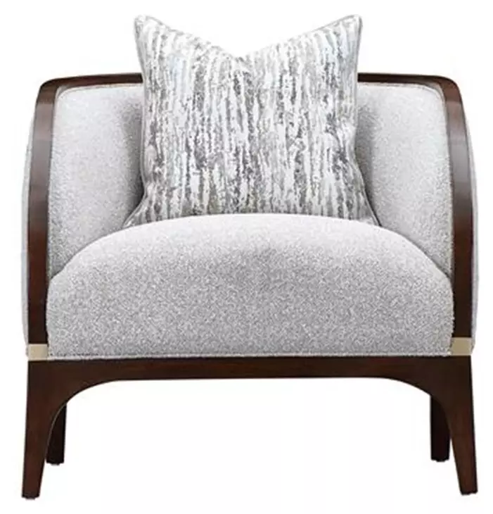 Houston Walnut and Pebble Matching Chair