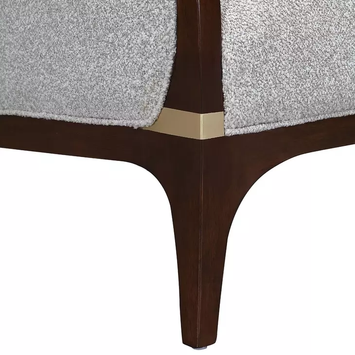 Houston Walnut and Pebble Matching Chair