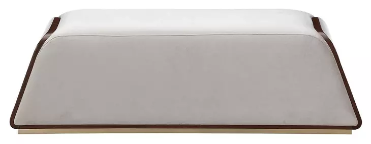 Houston Porcini and Walnut 59" Accent Bench