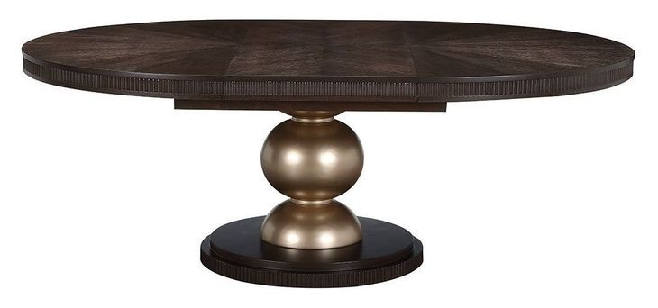West Kensington Medium Espresso 84" Extendable Oval Dining Table