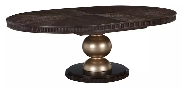 West Kensington Medium Espresso 84" Extendable Oval Dining Table