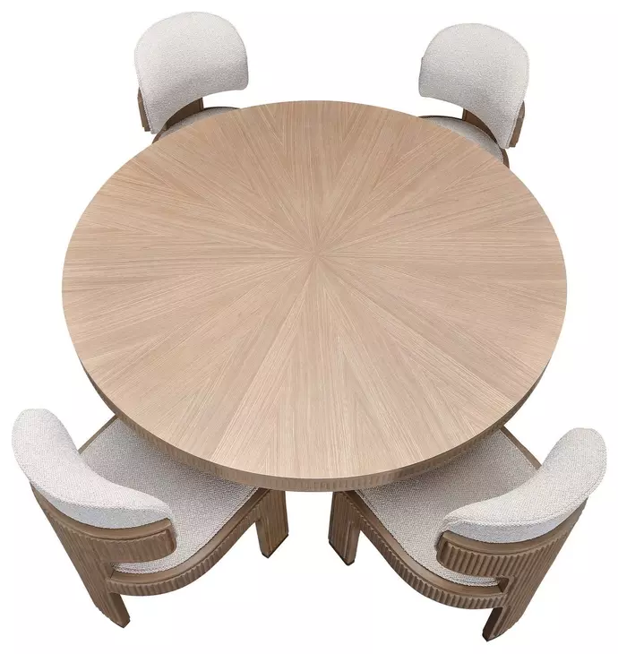 West Kensington Sea Salt Caramel 60" Round Dining Table