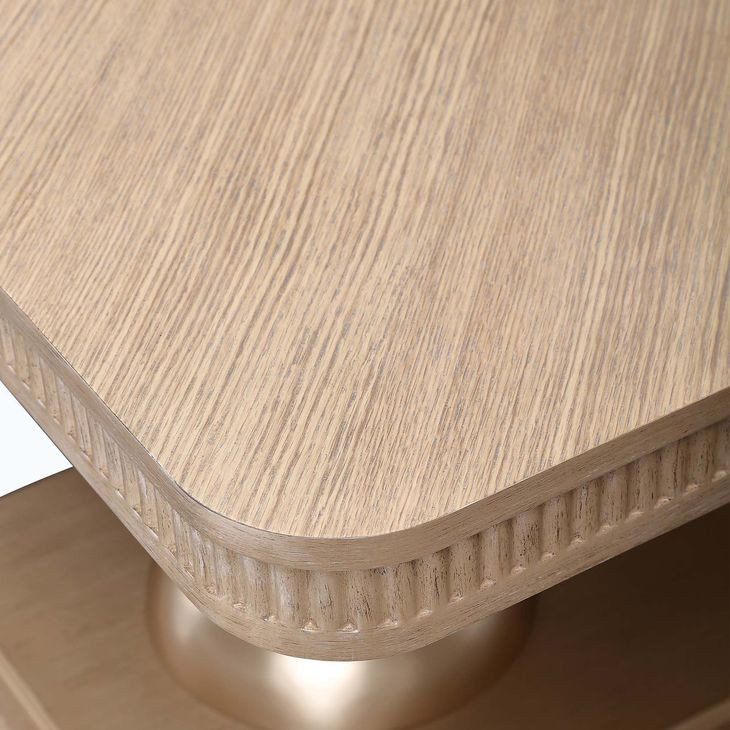 West Kensington Sea Salt Caramel 128" Extendable Rectangular Dining Table