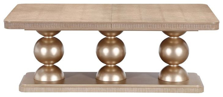 West Kensington Sea Salt Caramel 128" Extendable Rectangular Dining Table