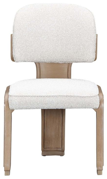 Westminster Row Buff and Sea Salt Caramel Upholstered Dining Side Chair Set of 2