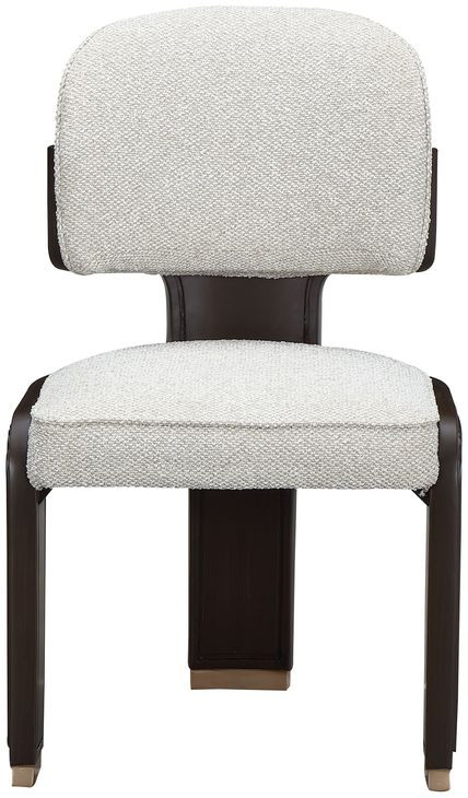 West Kensington Buff and Medium Espresso Upholstered Dining Side Chair Set of 2