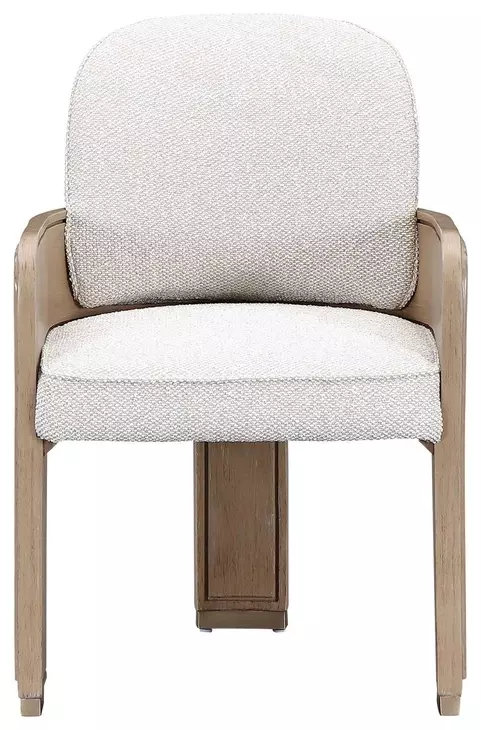 West Kensington Buff and Sea Salt Caramel Upholstered Dining Arm Chair
